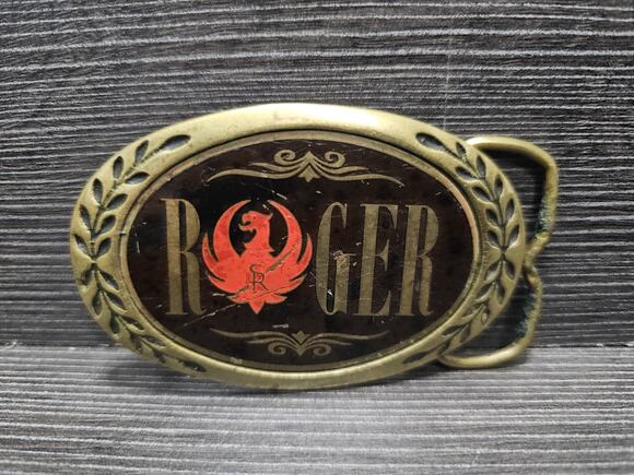 Other Other - Vintage RUGER 1980 Brass Belt Buckle 3.5" X 2.25" Aminco Buckles